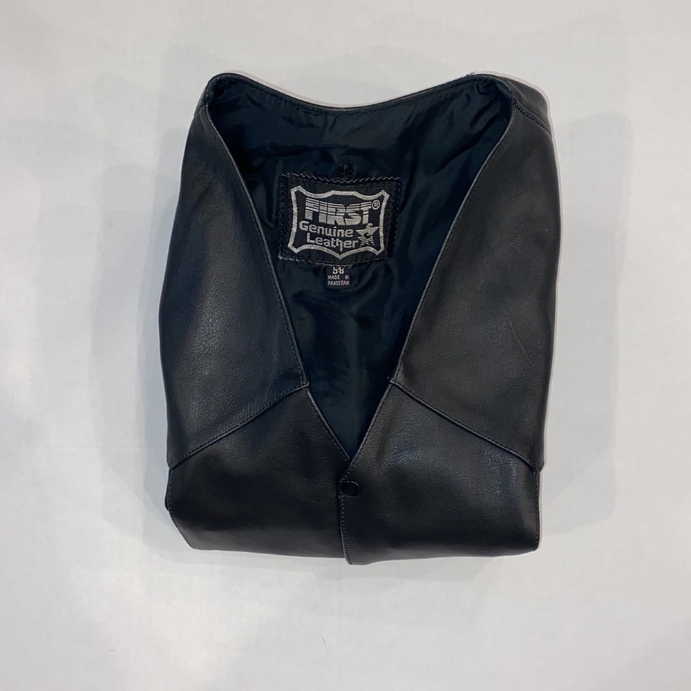 Vintage First Genuine Leather Vest - Picture 8 of 8